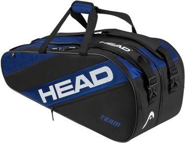 HEAD Team Racquet Bag L - Blau/Schwarz (Blue/Black) - Tennis Bag for Players