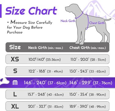 Шлейка для собак великих порід Eagloo, анти-тяга, з відбиваючими смугами, регульована, для Лабрадора, L (1 шт, м'ятно-зелений & фіолетовий)