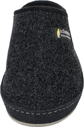 Чоловічі фетрові домашні тапочки Schawos 6030 з устілкою, супінна підошва, антиковзаючі, 43 EU, чорні