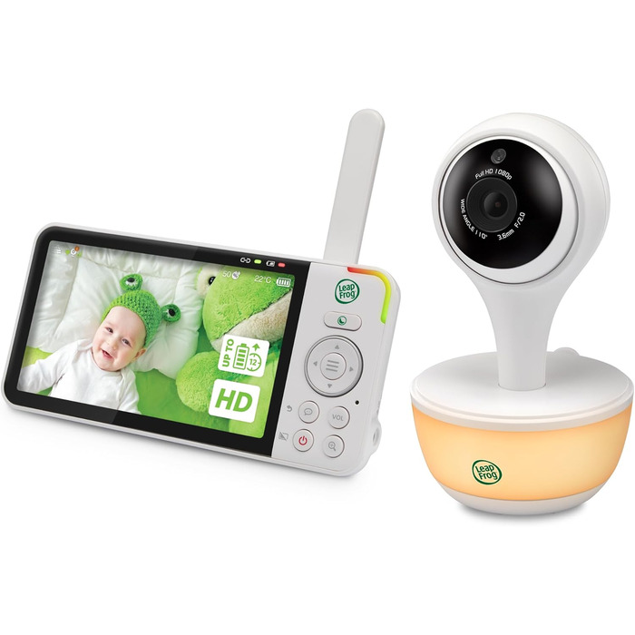 Відеоняня LeapFrog LF2513 без Wi-Fi, IPS LCD екран 2.8 дюйма, поворот та нахил, нічне бачення, 300 метрів, датчик температури, до 12 годин роботи, LF2513 2.8' Video (LF815HD 5' Video)