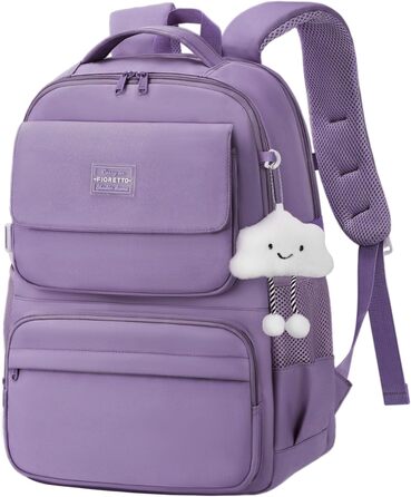Шкільний рюкзак FIORETTO для підлітків та дівчат: 25L, водонепроникний, з відділенням для ноутбука 15.6