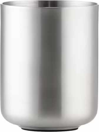 Zone Denmark Ume toothbrush holder, toothbrush cup, made of stoneware/ceramic, beautiful & practical bathroom accessory, diameter 8.3 cm, height 10.3 cm, steel