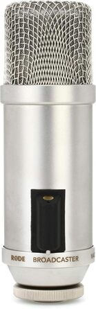 Мікрофон RØDE Broadcaster - динамічний, з кріпленням, для подкастів, стрімінгу, геймінгу та запису голосу (білий)