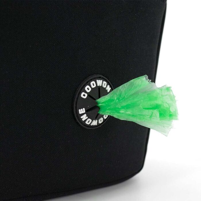 Сумка для ласощів для собак COOWONE Leckerlibeutel, з тримачем для пакетів, поясна сумка для прогулянок, тренувань, білих леопардах 2.0 (чорний 2.0)