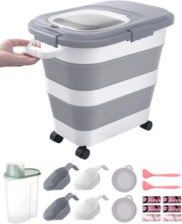 Герметичний контейнер для корму для собак, складаний, набір для корму для котів 