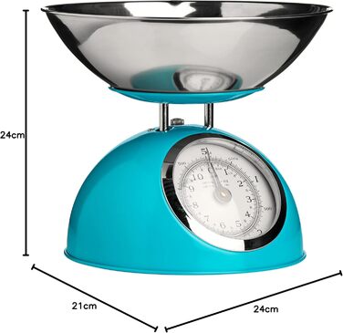 Механічна кухонна вага Premier Haushaltswaren 5 кг (Блакитна)