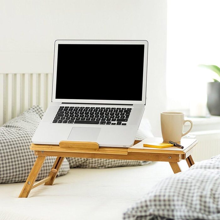 Столик для ноутбука BAKAJI: регульований, складний, 55x35x29 см