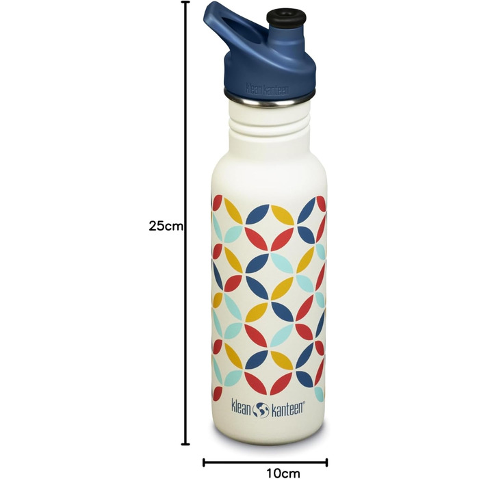 Klean Kanteen Classic Narrow Water Bottle 18 oz (Retro Dots)