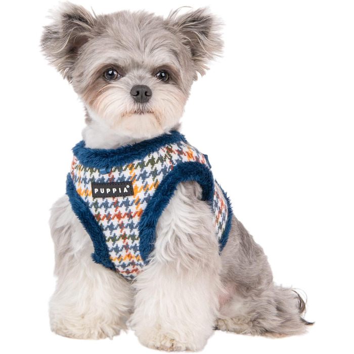 Жилет для собак Puppia Gianni Step-in з квітковим принтом, теплий зимовий, для маленьких та середніх собак, вишневий, розмір L