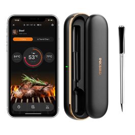 Термометр для м'яса Inkbird INT-11P: Бездротовий Bluetooth термометр для гриля, BBQ, духовки та кухні. Водостійкий IP67, з керуванням через додаток.