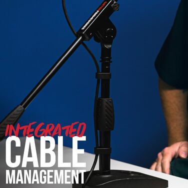 Мікрофонний стійка Gator Frameworks для бас-бочки та підсилювача з однією штангою (GFW-MIC-0851) з ваговою основою