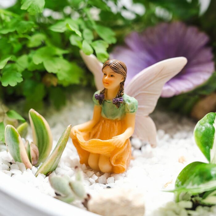 PRETMANN's Garden Fairies – 7-piece set of little fairies and accessories – Colorful supplies
