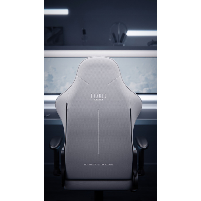 Ігрове крісло Diablo Chairs X-Starter, тканина, чорно-синє