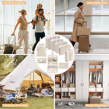 Органайзер для валізи Chijoo (12 шт, чорний) – Набір кубиків для пакування, аксесуари для подорожей