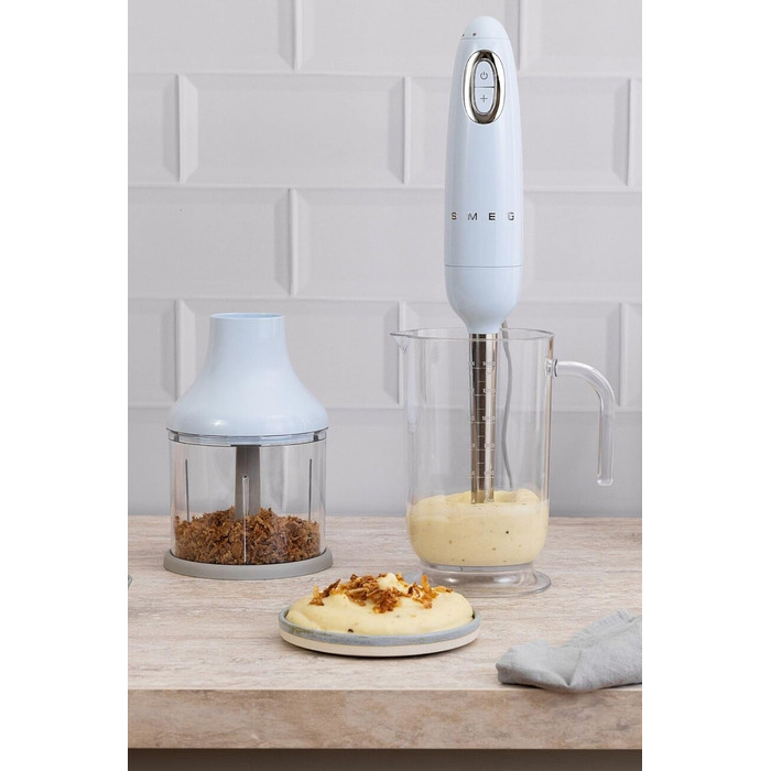 Блендер Smeg HBF03PBEU Stabmixer, пастельно-блакитний