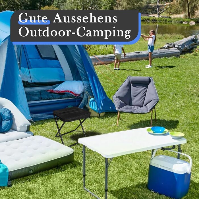 Складний садовий стільчик, туристичний стільчик для кемпінгу, риболовлі та відпочинку на природі - легкий та довговічний