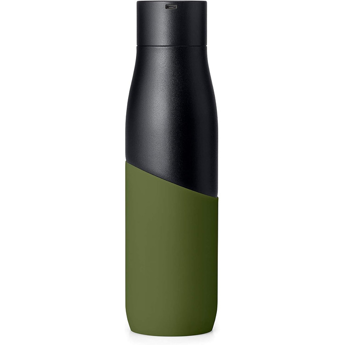 LARQ Movement PureVis 950ml – UV Self-Cleaning Stainless Steel Bottle with Silicone Sleeve | Lightweight, Impact-Resistant, Keeps Water Cool | Fitness, Running & Outdoor Activities, (710 ml, Black/Pine)