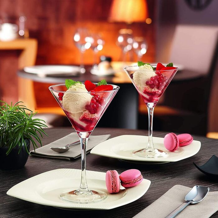 Набір келихів для Мартіні, 6 шт, 175 мл, без свинцю, придатні для миття в посудомийній машині. Келихи для Cosmopolitan, келихи для коктейлів, келихи для вечірок (люкс набір 6 шт)