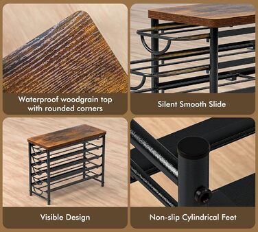 Тримач для капсул кави Dolce Gusto, 5-ярусний металевий ящик для капсул з тихими направляючими та антиковзними ніжками (на 72 капсули)