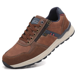 ARRIGO BELLO Кросівки для чоловіків, коричневі, на блискавці, трекінгові, зручні, 41-46 EU