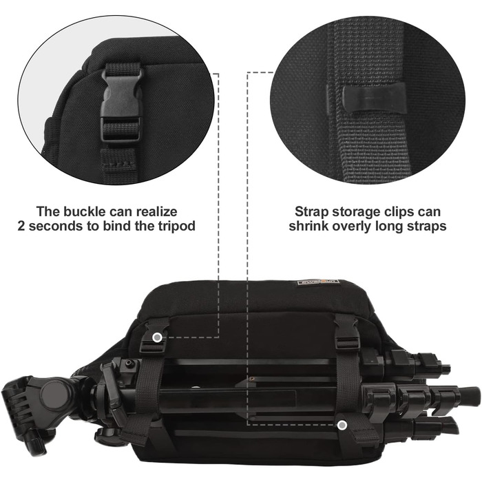 Захисний футляр для дзеркальної камери Cwatcun, вологостійкий, для Canon, Nikon, Sony, Fuji, DLR/LR, чорний, XL