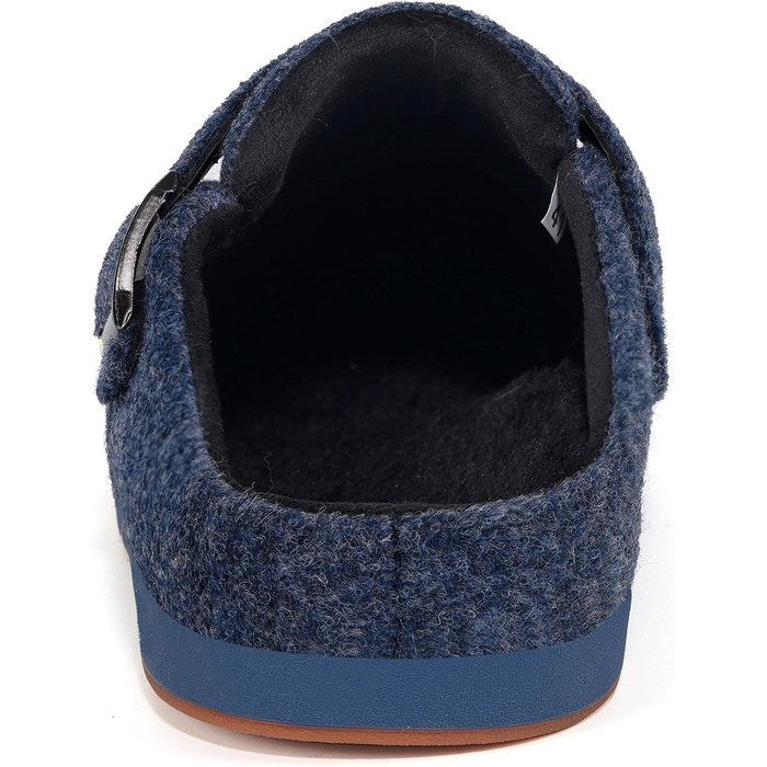 Фетрові тапочки Sisttke для дому, чоловічі/жіночі, зимові, закриті, з супінатором, темно-синій, 36 EU
