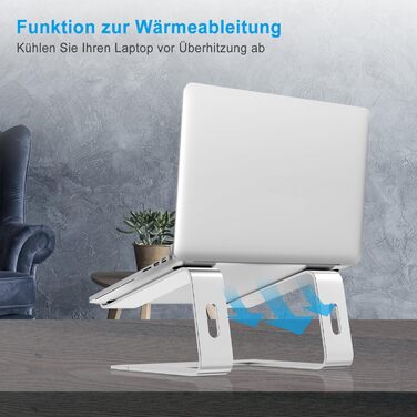 Підставка для ноутбука BoYata: ергономічна, алюмінієва, портативна, сумісна з MacBook, Dell, HP, Samsung, Acer (10-14 дюймів)