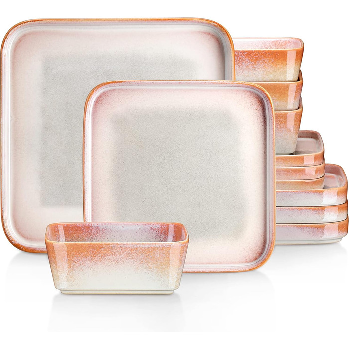 Набір посуду vancasso NEBULA з 12 елементів (4 сервізи), керамічний, для 4-12 осіб