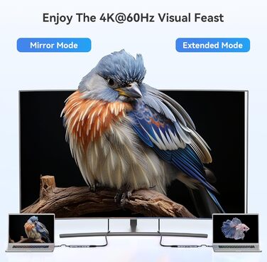 MOKiN USB-C хаб 6-в-1: HDMI 4K, 2xUSB 3.0, USB 2.0, SD/MicroSD, для MacBook, XPS та інших пристроїв