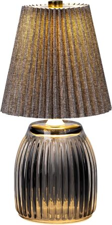 Настільна лампа MJ з таймером, акумуляторна, для дому та декору (сіра)