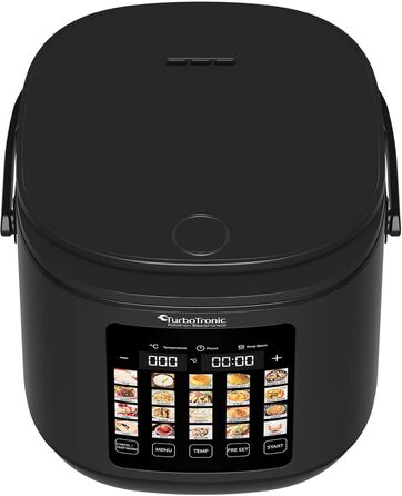 Мультиварка TurboTronic 5л, 20 програм, 860W: електросковорода, пароварка, рисоварка з автоматичним підігрівом та цифровим керуванням