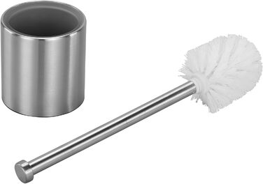 Набір для туалету Axentia з нержавіючої сталі - щітка, тримач та запасна щітка, дизайн, без свердління, 10 x 10 x 36 см