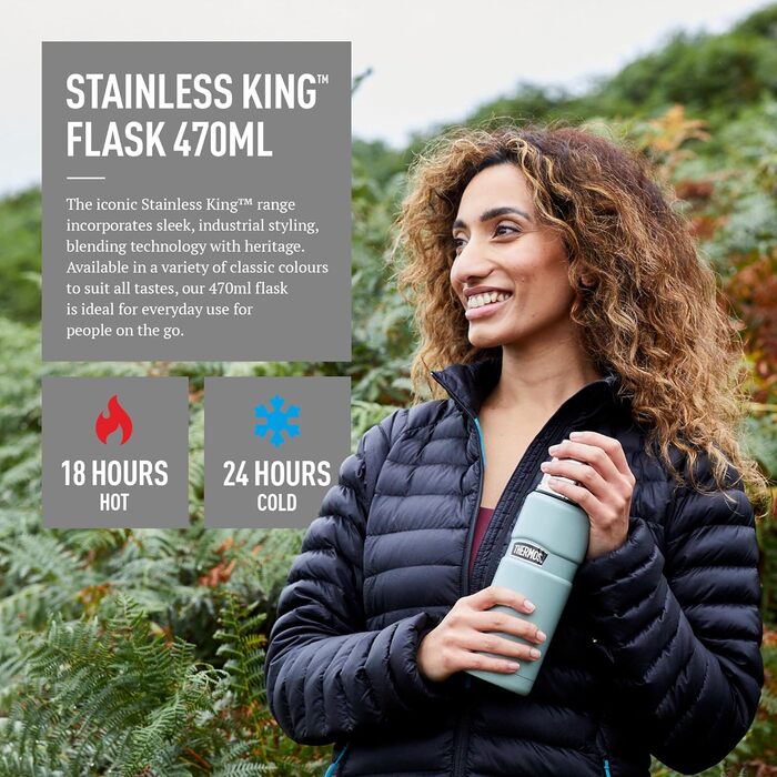 Kleine King Stainless Steel Thermos - 470ml - Hot & Cold