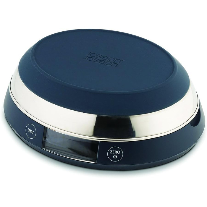 Joseph Joseph SwitchScale 2-in-1 Kitchen Scale - Digital, 5kg Capacity, Metric & Imperial LCD Display, Battery Powered - Gray