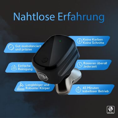 Електричний верстат для гоління Pitbull Palm Shaver для чоловіків з лезами CR-3 Ultra Precision