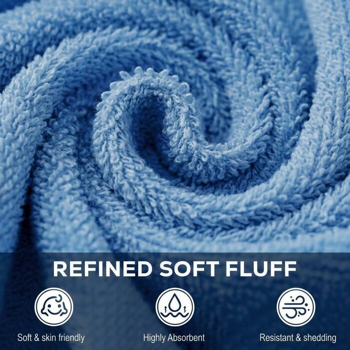 Набір м'яких фланелевих рушників для обличчя Utopia Towels, 100% бавовна, гігроскопічні та якісні, чорний/білий