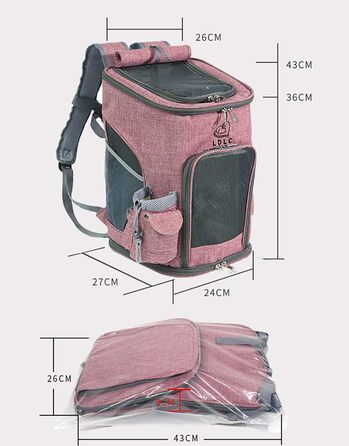 Рюкзак для тварин Outdoor: рюкзак для собак та котів (Сірий)