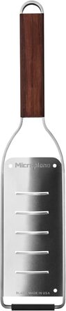 Терка кухонна Microplane Sehr Grob для овочів та сиру з ручкою з горіха волоського та нержавіючої сталі, Master Series, Made in USA