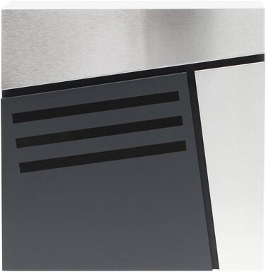 Поштовий ящик Wiltec Designer V23 з нержавіючої сталі антрацит 370x102x370 мм з замком та газетницею