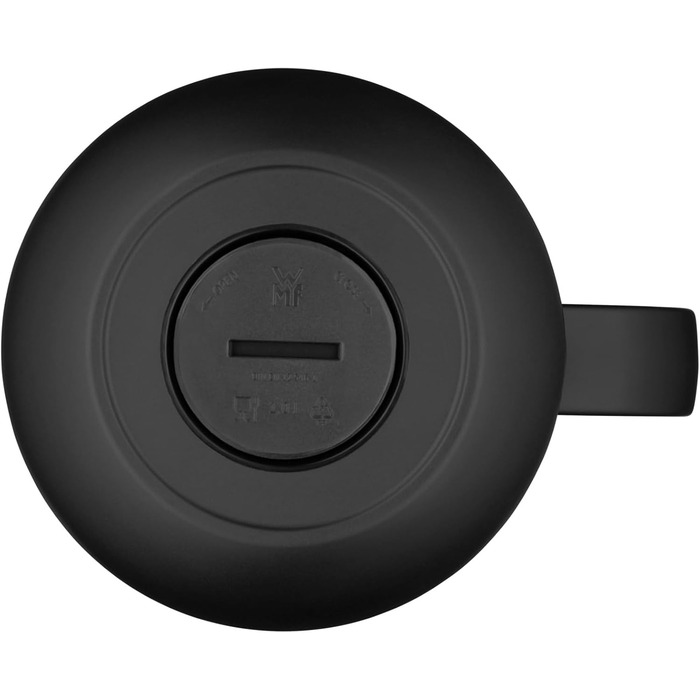 WMF Impulse Thermos Flask 1l, Insulated Carafe for Coffee or Tea, Pressure Lock, Keeps Drinks Cold & Warm for 24h, Black