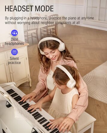 Donner Digitalpiano DDP-100: 88 клавіш, зважена клавіатура, для початківців, комплект з підставкою та адаптером, білий