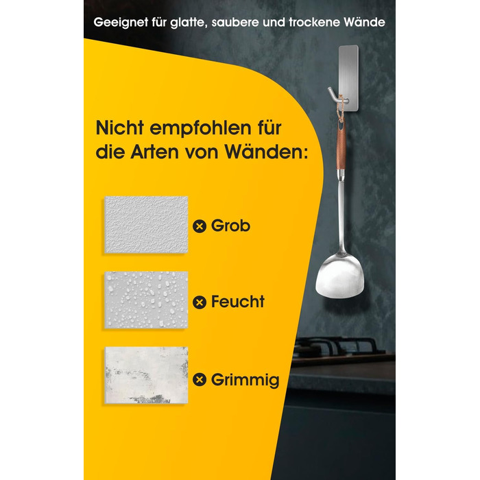 Набір гачків для рушників без свердління, 10 шт., самоклеючі гачки з нержавіючої сталі 304, міцні клейкі гачки для великих предметів, клейкі гачки для ванної, туалету та кухні, стійкі до іржі, срібні