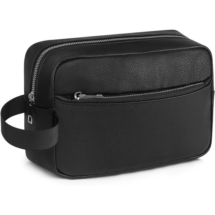 Чоловіча/Жіноча дорожня косметичка, валізка, сумка для туалетних аксесуарів 24x14x7 см (Чорний)