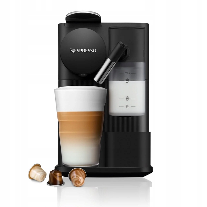 Капсульна кавомашина з капучинатором De'Longhi Lattissima One, 19 бар, чорна