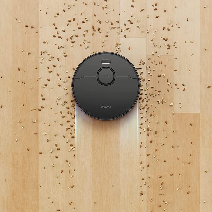 Робот-пилосос Dreame D9 Max з лазерною навігацією, 4000Pa, функція вологого прибирання, 150 хв роботи, сумісність з App/Alexa, розпізнавання килима, чорний