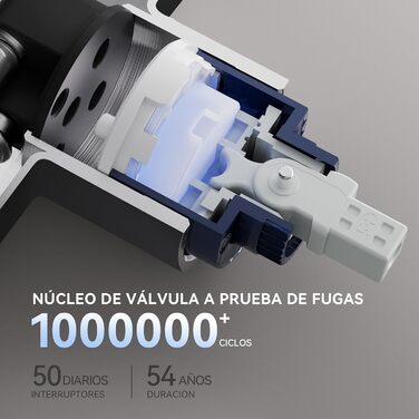 Кран кухонний CECIPA Hochdruck чорного кольору, висувна модель з душем, двома режимами струменя, поворотний на 360°, з нержавіючої сталі, ×207B (L-подібний, високий тиск)