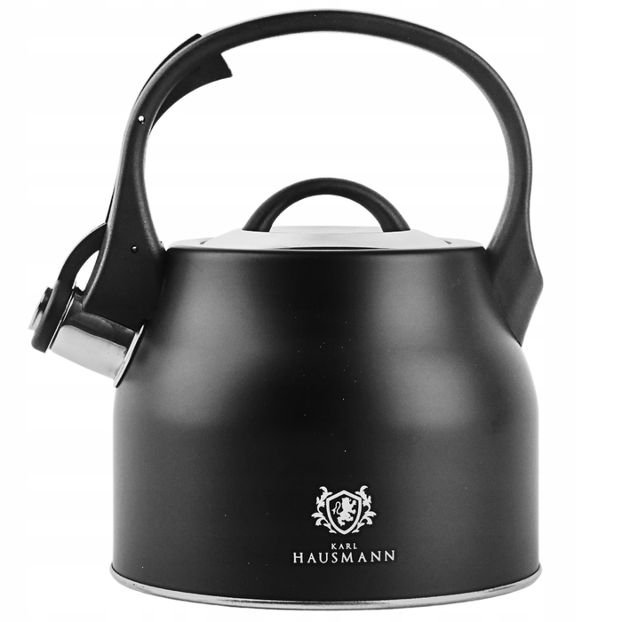 Класичний сталевий чайник Karl Hausmann, 2,3 л, чорний/сріблястий/сірий