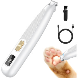 Триммер для лап собак Leise: професійна машинка для стрижки з LED-підсвічуванням, водонепроникний, USB-зарядка, для собак та котів