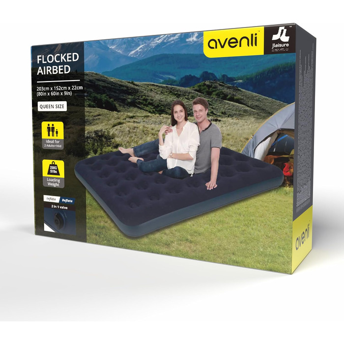 Намет-ліжко Jilong для 2 осіб, блакитний, 203x152x22 см (з матрацом)