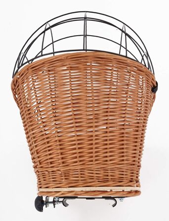 Кошик для велосипеда Tigana для собак, 60x39 см, з прутів, з подушкою, для багажника (XXL)